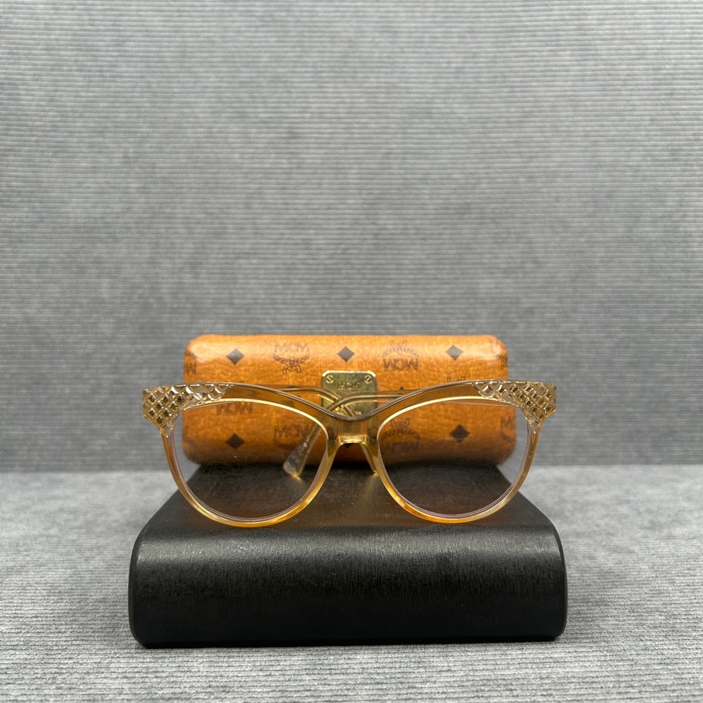 MCM MCM2643R 237 Transparent Honey Cat Eye Y2k Eyeglasses with Case 54-16-140